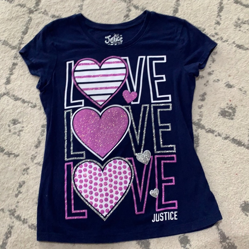 Justice girls shirt size 12